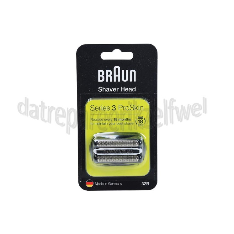 Foto van Braun Scheerblad Series 3 32B black Cassette series 3 