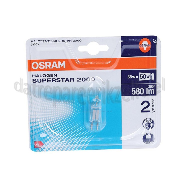 Foto van Osram Halogeenlamp Halostar Superstar 2900K Dimbaar GY6.35 35W 12V 580lm 