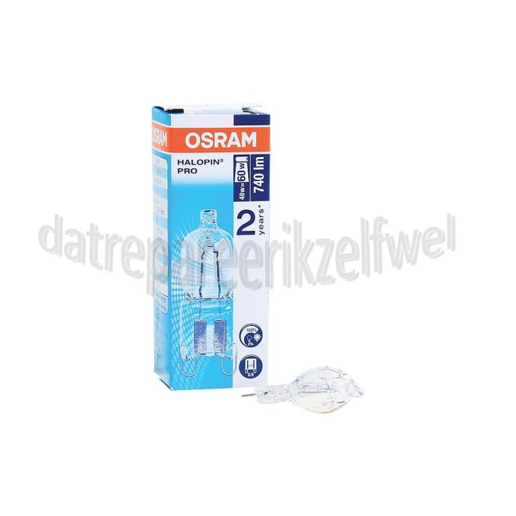 Foto van Osram Halogeenlamp Halogeen steek lamp G9 230v 50 watt 
