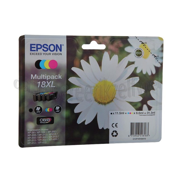 Foto van Epson Inktcartridge T1816 Multipack 18XL Expression Home XP30, XP305 