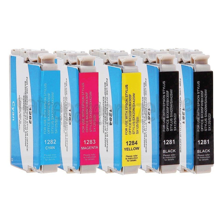 Foto van Easyfiks Inktcartridge T1285 Multipack BK/BK/C/M/Y Stylus S22, Office BX305F 