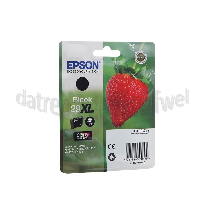 Foto van Epson Inktcartridge 29XL Black XP235, XP332, XP335 
