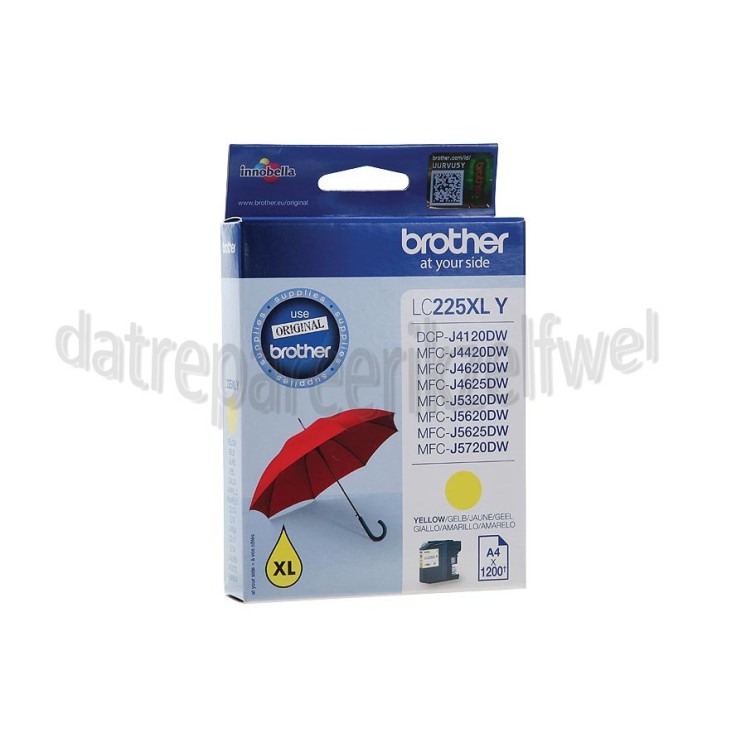Foto van Brother Inktcartridge LC-225 XL Yellow DCP-J4120DW, MFC-J4420DW, MFC-J4620DW 