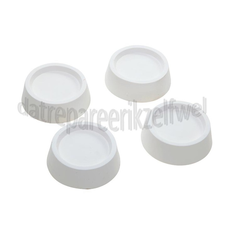 Foto van WPRO Trillingsdempers set van 4 stuks, wit 
