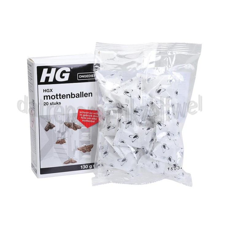 Foto van HG Verdelger HGX Mottenballen Beschermt langdurig en effectief 