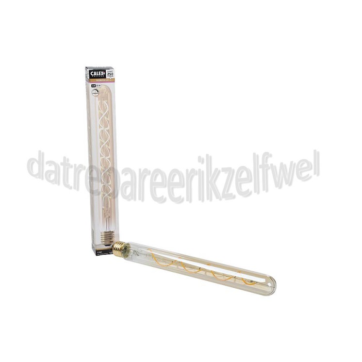 Foto van Calex Ledlamp Filament LED Buismodel E27 3,8Watt 250 Lumen 2100K Dimbaar 