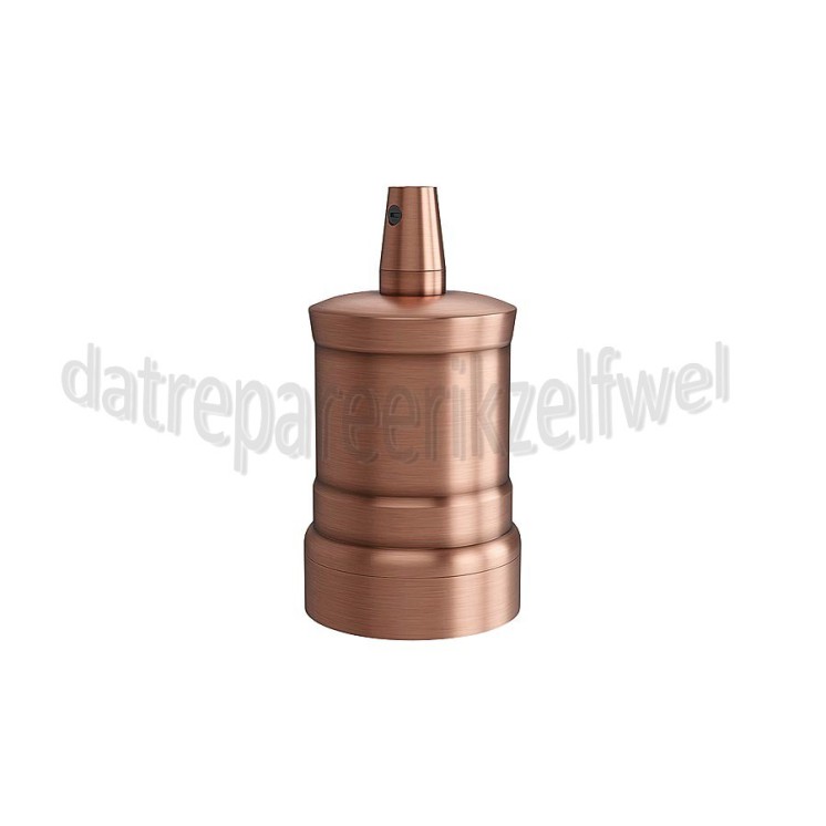 Foto van Calex Lamphouder Aluminium lamphouder, piek model M-035, mat koper E27, max. 250V-60W 