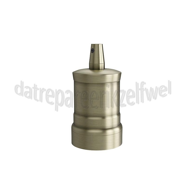 Foto van Calex Lamphouder Aluminium lamphouder, piek model M-035, mat brons E27, max. 250V-60W 