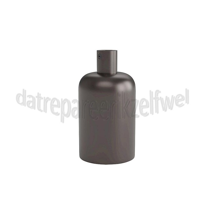 Foto van Calex Lamphouder Aluminium lamphouder mat parel zwart 40mm E27, alu kabel klem, max. 250V-60W 
