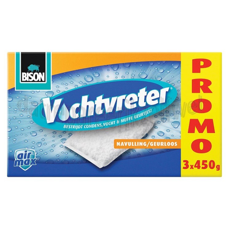 Foto van Bison Navulling Vochtvreter navulling Promo 3x450gram 