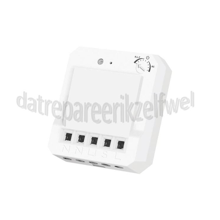 Foto van KlikAanKlikUit Dimmer Ingebouwde LED Dimmer ACM-250-LD Draadloos dimmen 