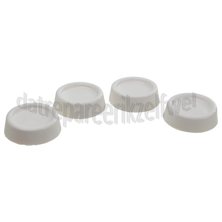 Foto van Easyfiks Trillingsdempers Trillingsdempers Wit, set van 4 stuks 