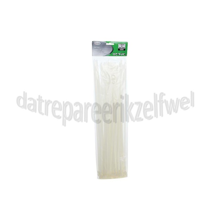Foto van Bundelbandjes 450x7.8 mm wit Tie-wrap 