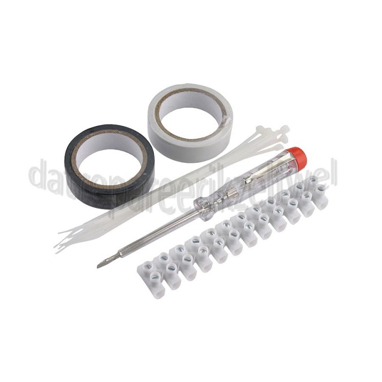 Foto van Q-Link Montageset Spanningzoeker, kroonstrip, isolatieband, bundelband montageset 