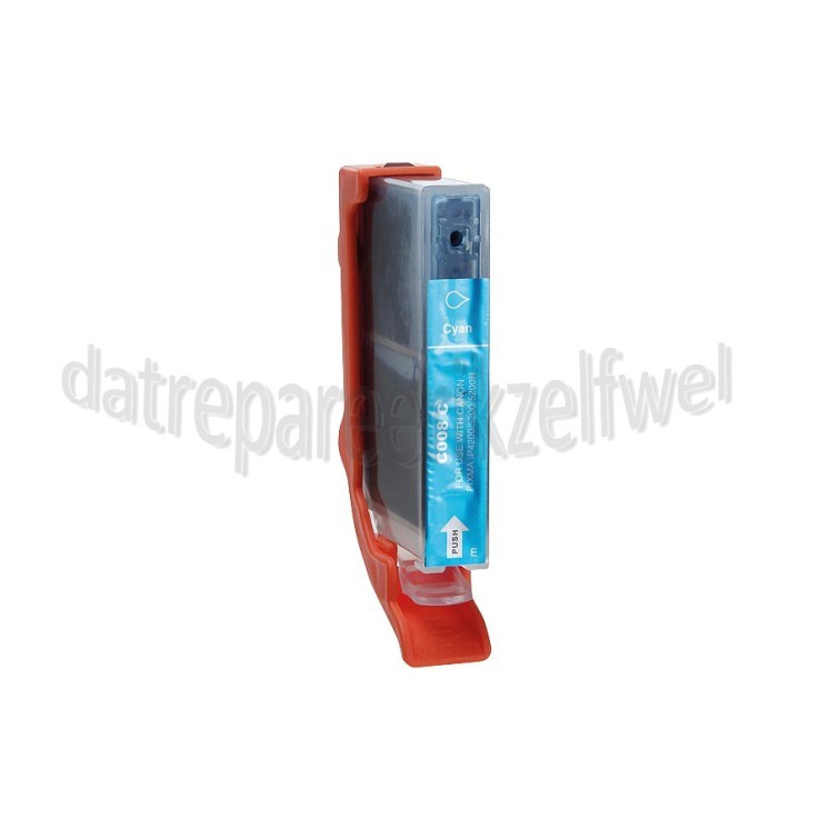 Foto van Easyfiks Inktcartridge CLI 8 Cyan + chip Pixma iP4200 iP5200 