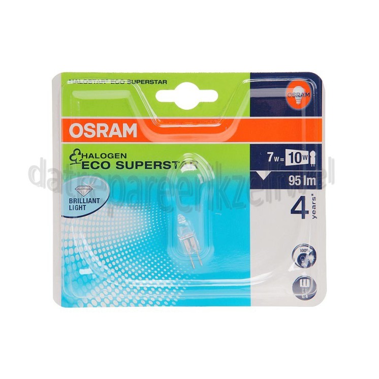 Foto van Osram Halogeenlamp Halostar Eco Superstar G4 8W 12V 2700K 95lm 