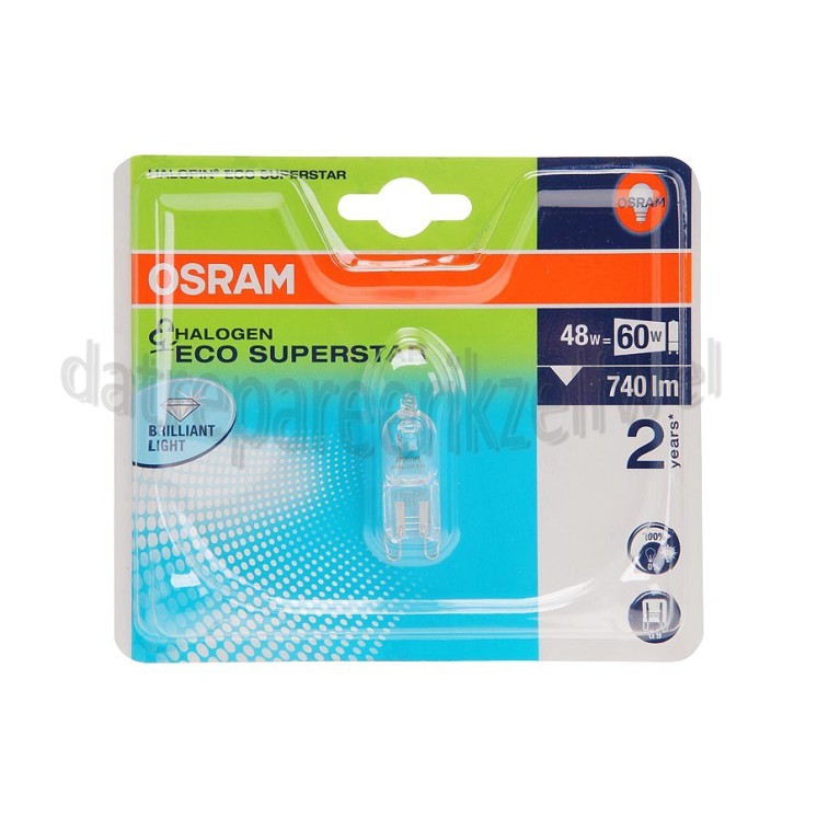 Foto van Osram Halogeenlamp Halopin Eco Superstar G9 50W 230V 2800K 740lm 