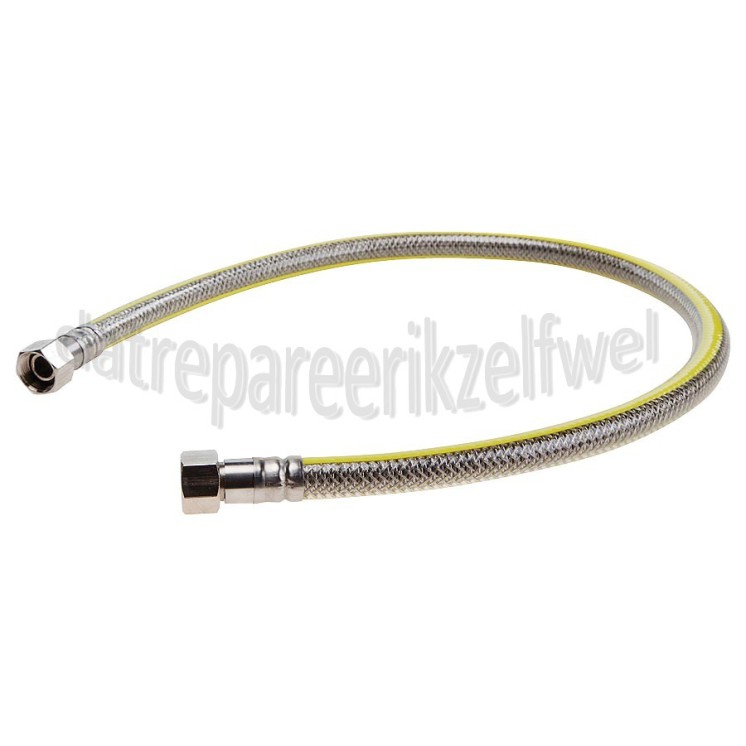 Foto van Raminex Gasslang RVS flexibel voor alle apparaten Superflex 75 cm met gastec keurmerk 