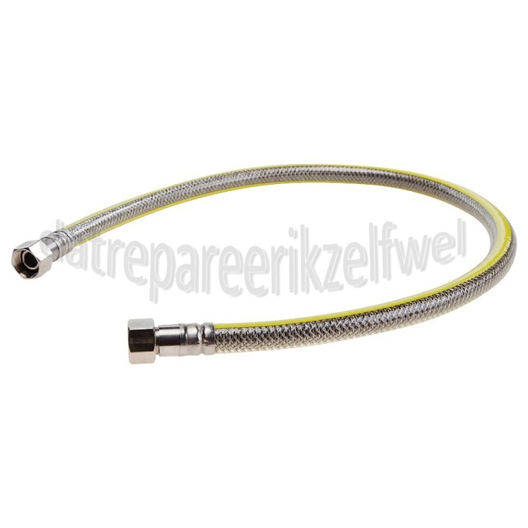 Foto van Raminex Gasslang RVS flexibel voor alle apparaten Superflex 125 cm met gastec keurmerk 