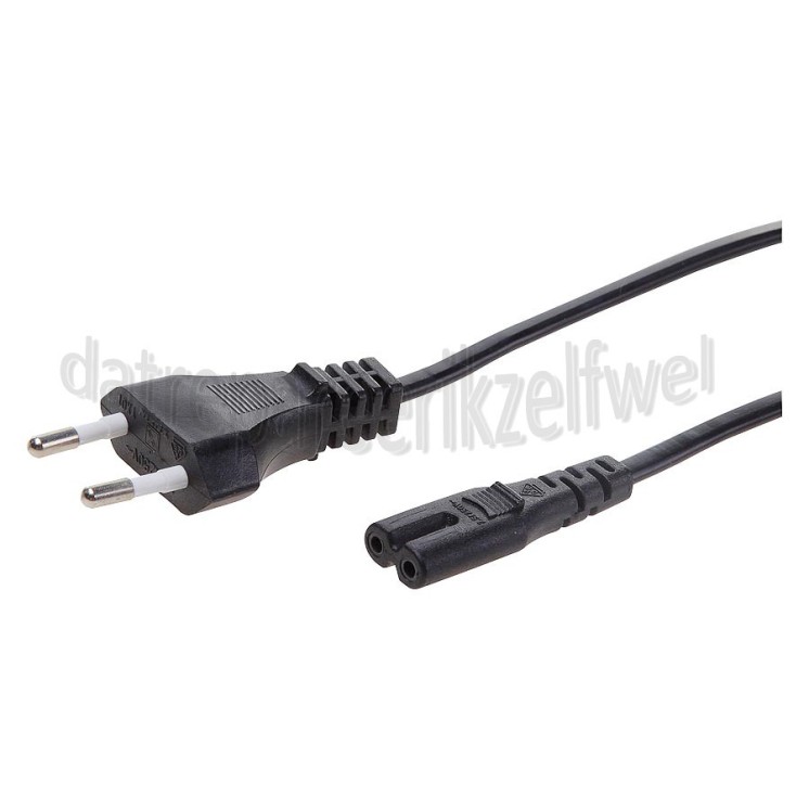 Foto van Easyfiks Netvoedingskabel Voedingskabel C7, 230V, 5 Amp 5.0 Meter, 2x0.75mm2 radio 