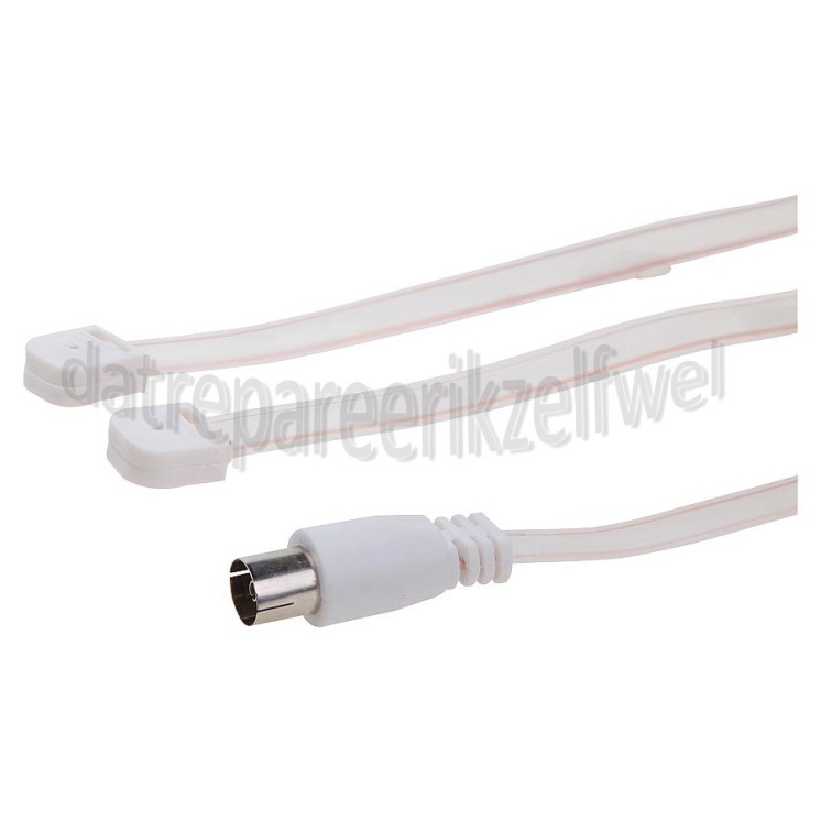Foto van Easyfiks FM-lintantenne IEC Contra Female 1.8 Meter, 9.5mm 