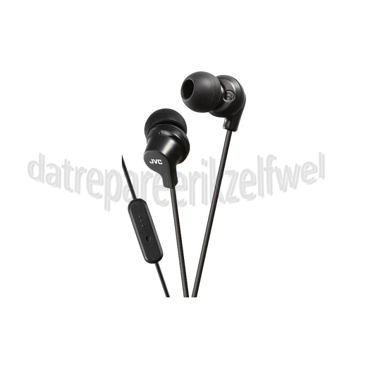 Foto van JVC Hoofdtelefoon In Ear met Microfoon en Afstandsbediening Zwart met 1,2 meter snoer 
