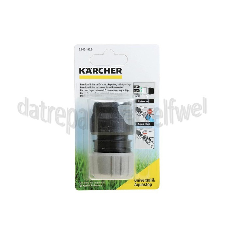 Foto van Karcher Koppeling Slangkoppeling met aquastop Universeel gebruik 