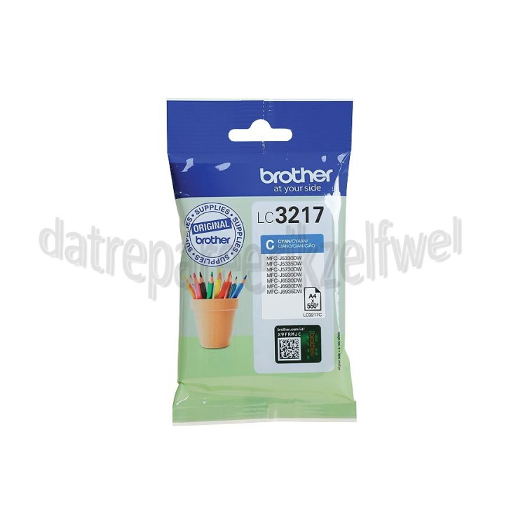 Foto van Brother Inktcartridge LC3217 Cyan MFC-J5330DW, MFC-J5335DW, MFC-J5730DW 