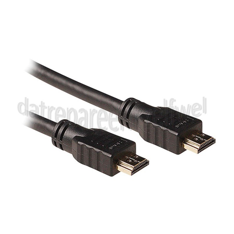 Foto van HDMI 1.4 Kabel HDMI A Male - HDMI A Male 2,0 Meter, High Speed met Ethernet, Verguld 