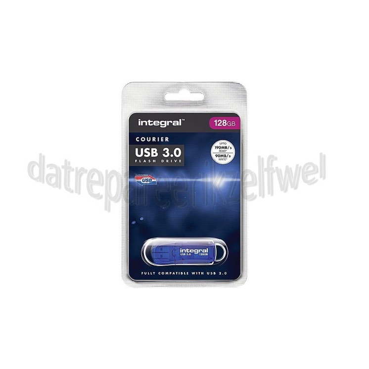 Foto van Integral Memory stick Integral 128GB Courier USB 3.0 