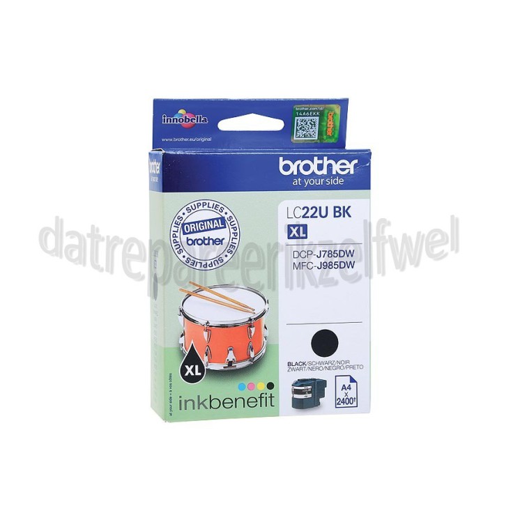 Foto van Brother Inktcartridge LC22UBK XL Black DCP-J785DW, MFC-J985DW 