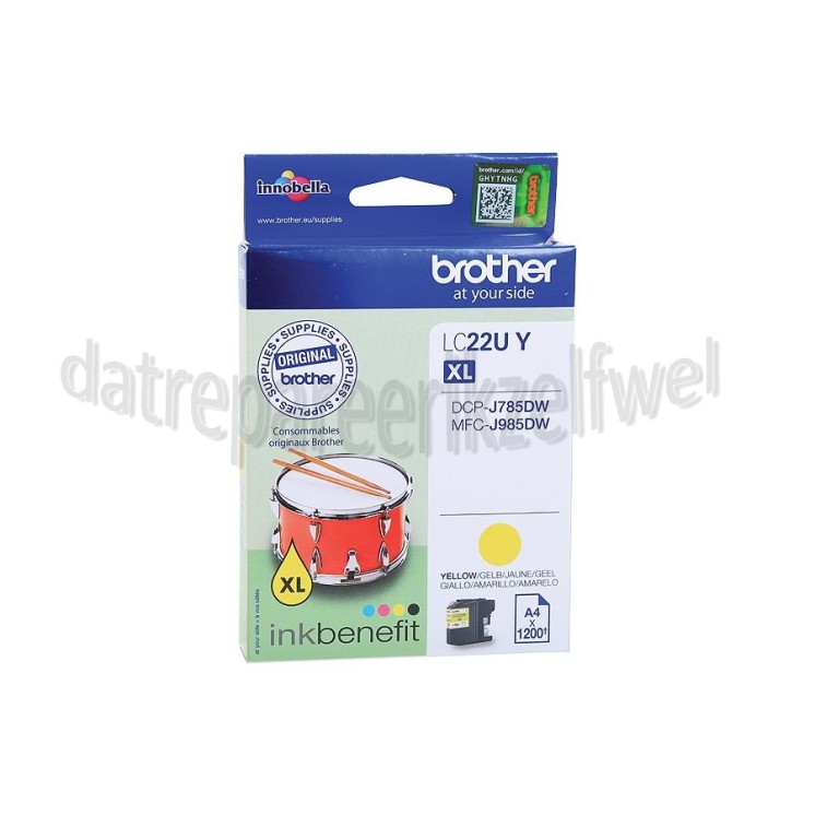 Foto van Brother Inktcartridge LC22UY XL Yellow DCP-J785DW, MFC-J985DW 