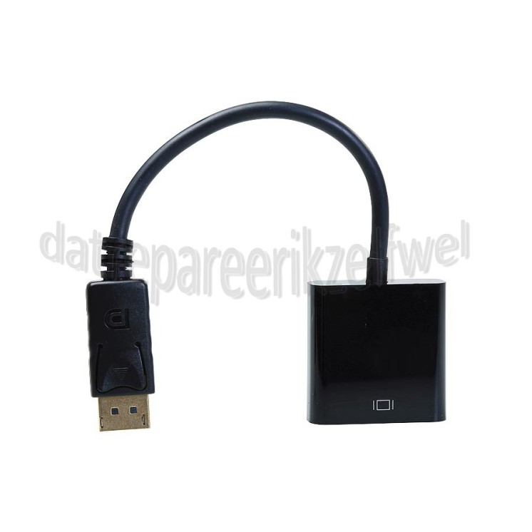 Foto van Easyfiks Displayport Kabel DisplayPort Male naar HDMI Female Adapterkabel 0.2 Meter, zwart 