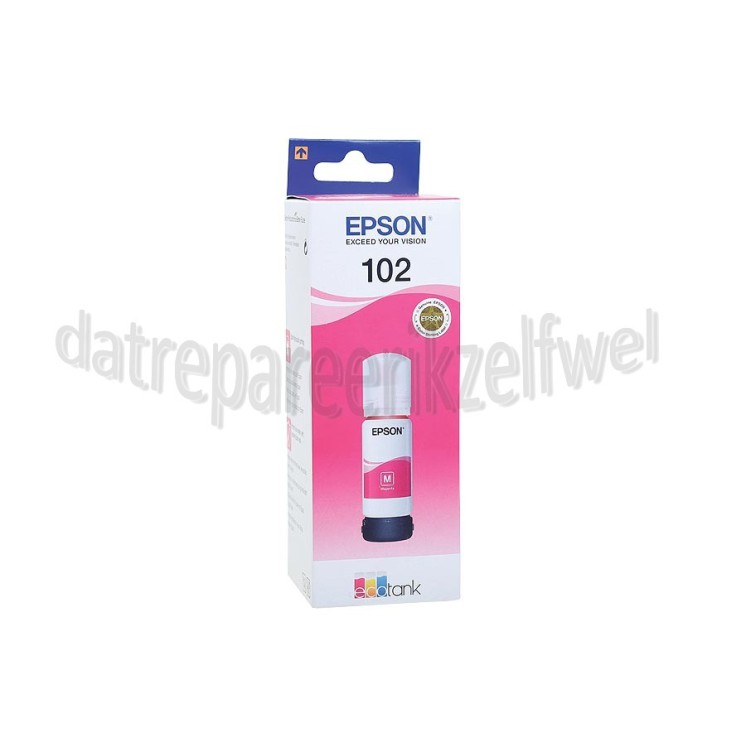 Foto van Epson Inktcartridge Ecotank 102 Magenta Epson Ecotank ET-Serie 2700, 2750, 3700, 3750, 4750 