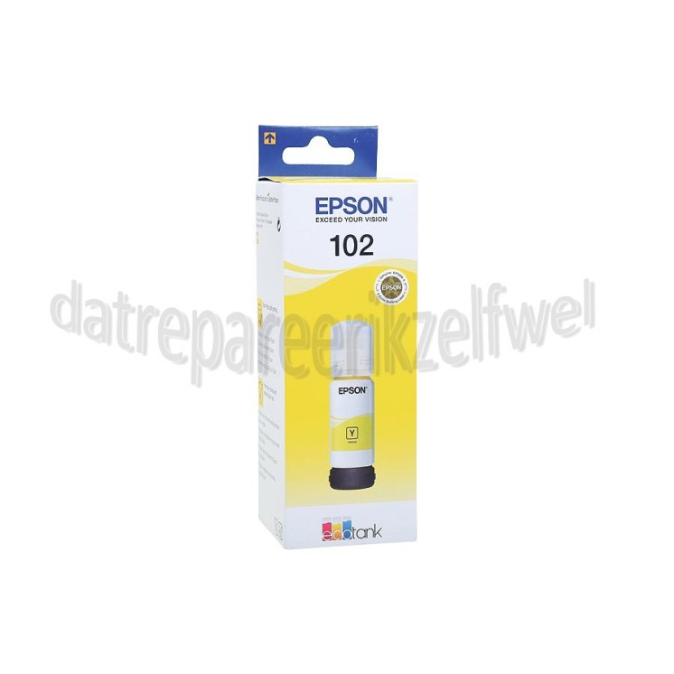 Foto van Epson Inktcartridge Ecotank 102 Yellow Epson Ecotank ET-Serie 2700, 2750, 3700, 3750, 4750 