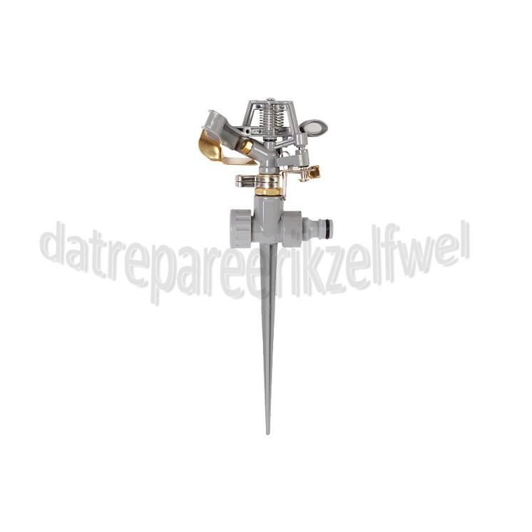 Foto van Talen Tools Sproeier Sectorsproeier op zinken piket RVS filter, onderhoudsvrij 