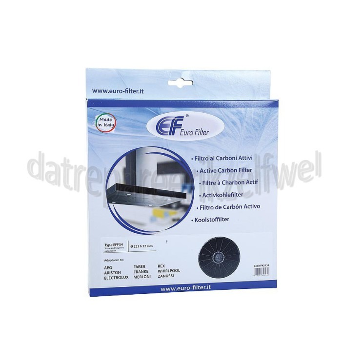Foto van Eurofilter Filter Koolstoffilter AHIFM, diameter 23cm 