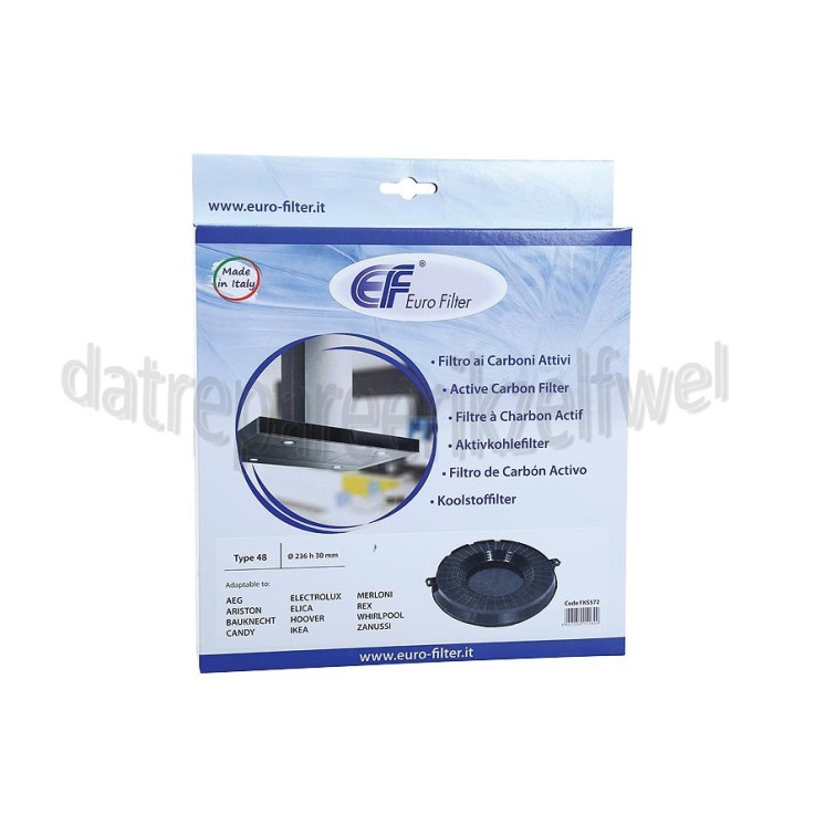 Foto van Eurofilter Filter Koolstof rond -23cm- AKR400IX, AKR646IX 