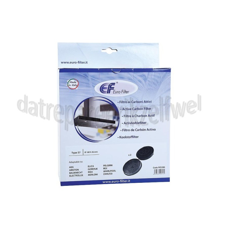 Foto van Eurofilter Filter Koolstoffilter met anti-geur AKR036GBL, AH90CMIX, HXQVC8ATK 