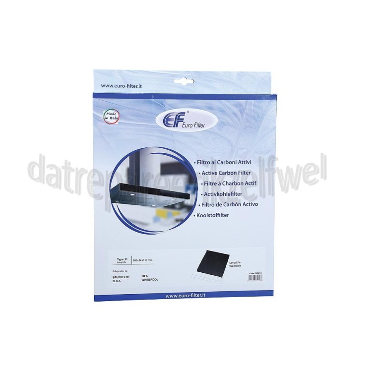 Foto van Eurofilter Filter Koolstoffilter Long Life, Type 31 Nyttig Fil 950 