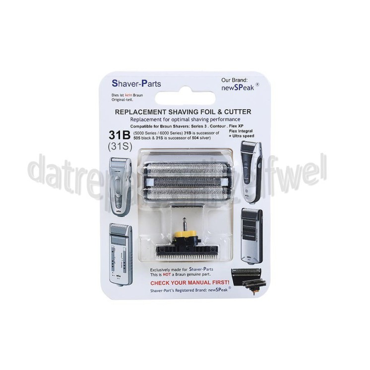 Foto van NewSPeak Scheerblad 505 KOMBI PACK +messenkop Flex Integ.5015-5515-6520 