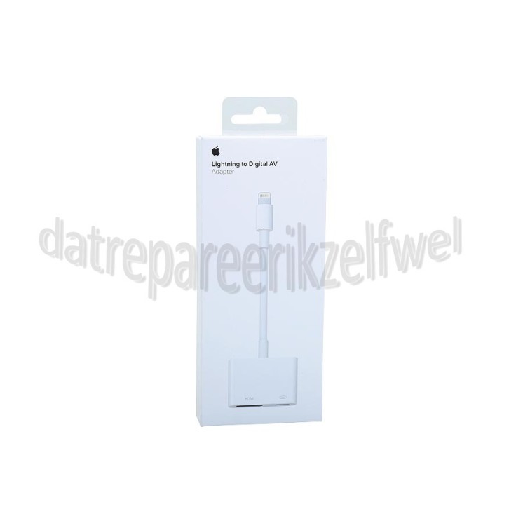 Foto van Apple Lightning cable Lightning male naar HDMI female, 15 cm Apple Lightning 
