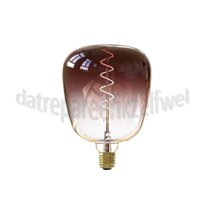 Foto van Calex Ledlamp Colors Kiruna Marron Gradient LED colors E27 5W 130lm 1800K Dimbaar 
