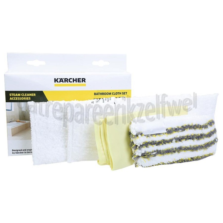 Foto van Karcher Doekenset Microvezel Doekenset Badkamer SC1, SC2, SC3, SC4, SC5 