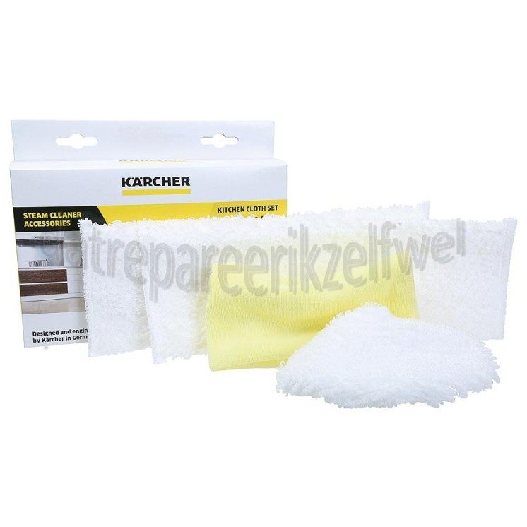Foto van Karcher Doekenset Microvezel Doekenset Keuken SC1, SC2, SC3, SC4, SC5 