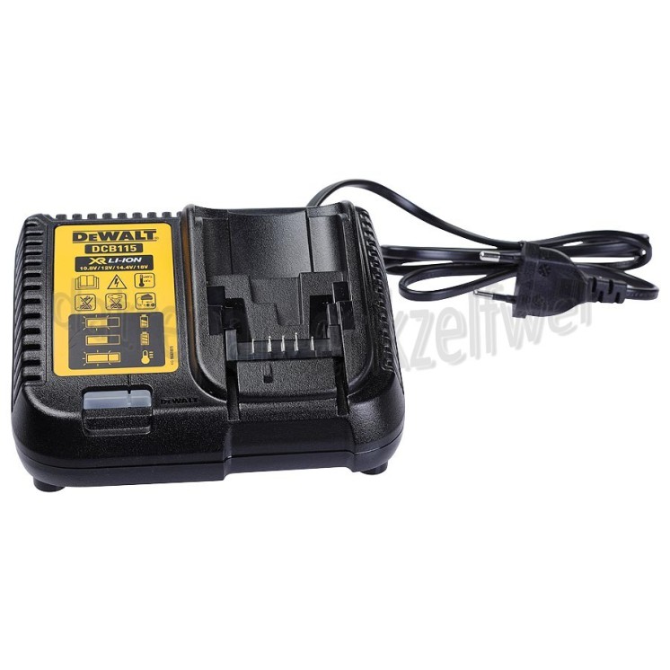 Foto van Dewalt Lader Oplader DCB115 DCF830, DCN695, DCD936 