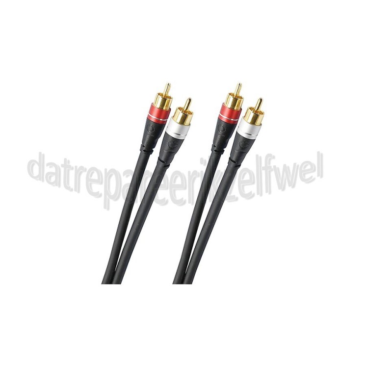 Foto van Oehlbach Tulp Kabel Excellence Audio RCA kabel Vergulde connectoren, 1 meter 