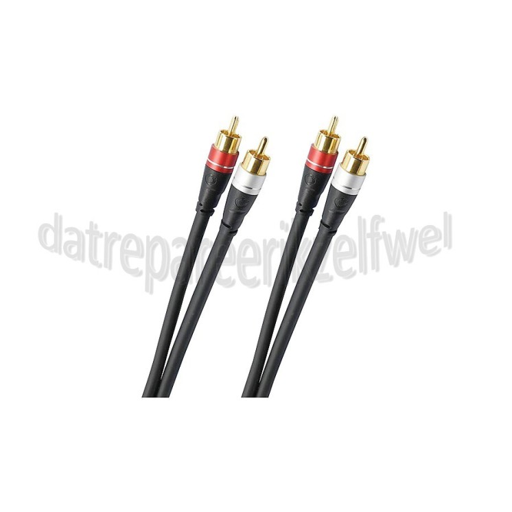 Foto van Oehlbach Tulp Kabel Excellence Audio RCA kabel Vergulde connectoren, 3 meter 