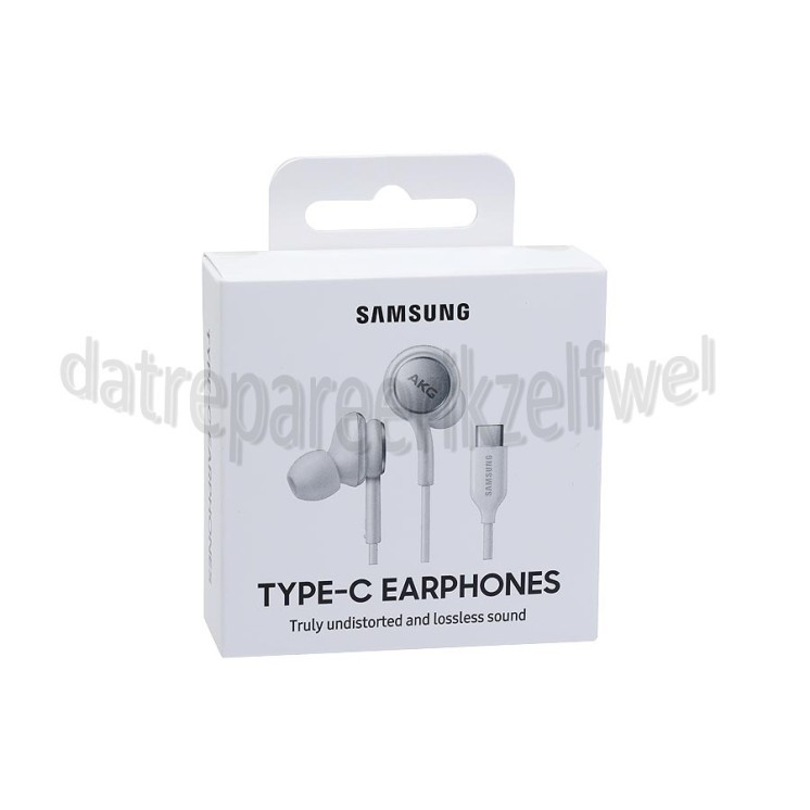 Foto van Samsung Headset In-Ear Headset Type C, Wit Hoofdtelefoon, afstandsbediening 