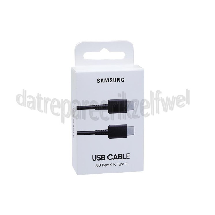 Foto van Samsung USB-C Kabel USB-C naar USB-C Kabel, 1 meter Zwart 